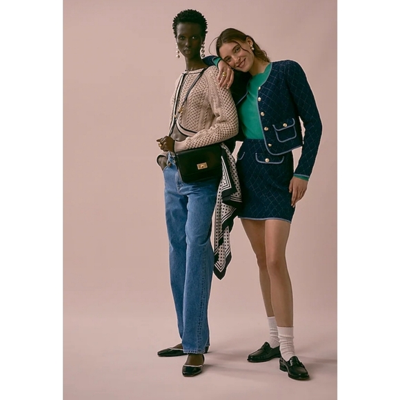 26. J.Crew Quilted denim mini skirt - Picture 4 of 9